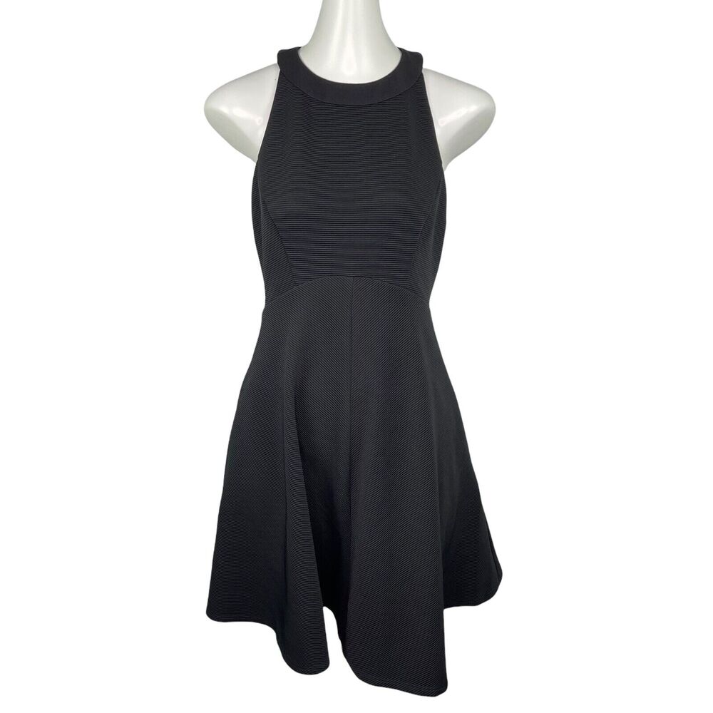 ABS by Allen Schwartz Black Strapless Knee Length Dress Women's Sz M